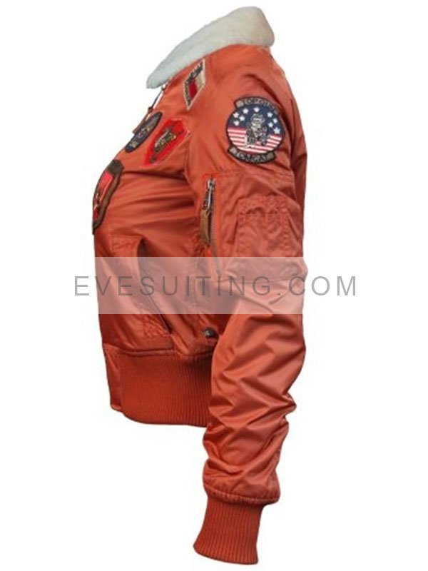 Top Gun B-15 Flight Bomber Jacket For Women's