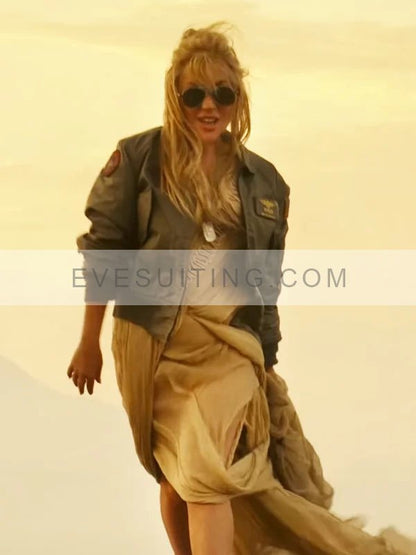 Top Gun Lady Gaga Bomber Jacket