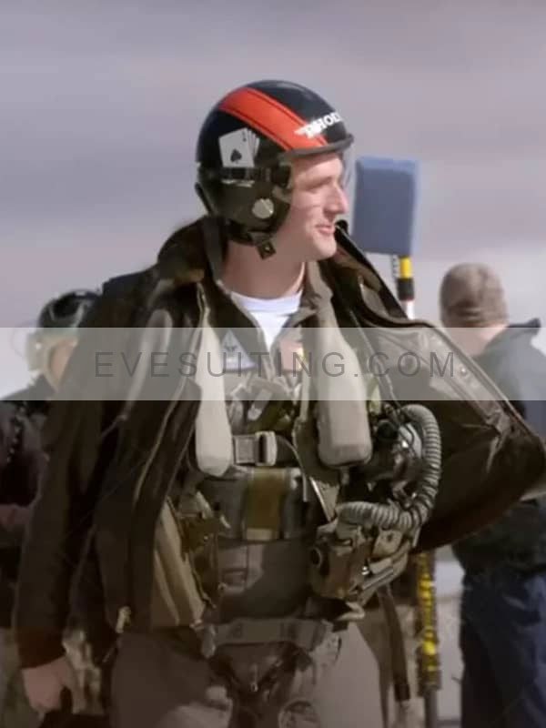 Top Gun Maverick Adm Beau Simpson Leather Jacket