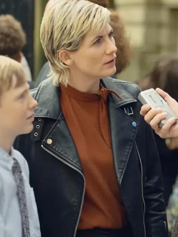 Town 2025 Susan McIntyre Black Biker Leather Jacket