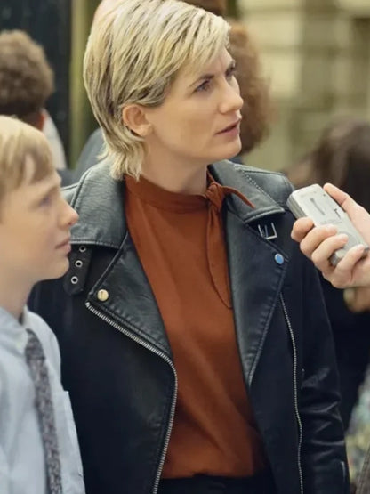 Town 2025 Susan McIntyre Black Biker Leather Jacket