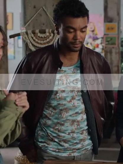 True Justice Family Ties 2024 Alexander Nunez Brown Jacket