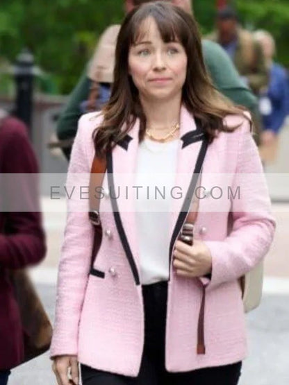 True Justice Family Ties 2024 Marisa McIntyre Pink Blazer
