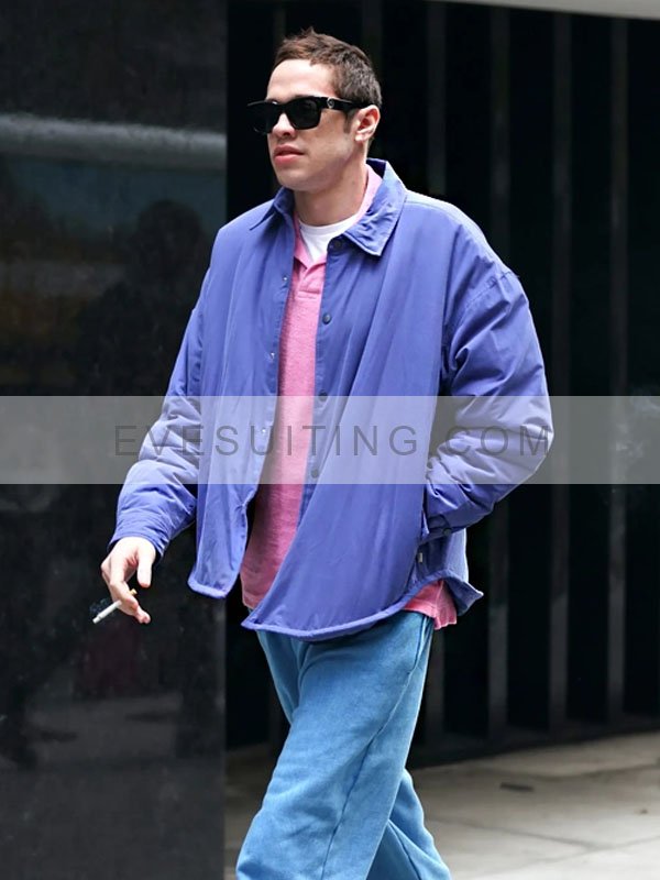 Tv Series Bupkis 2023 Pete Davidson Purple Jacket