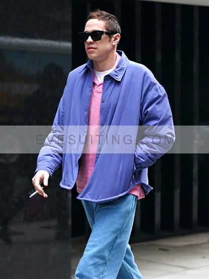 Tv Series Bupkis 2023 Pete Davidson Purple Jacket