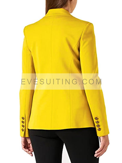 Tv Series Emily In Paris Emily Cooper Lily Collins Yellow Blazer