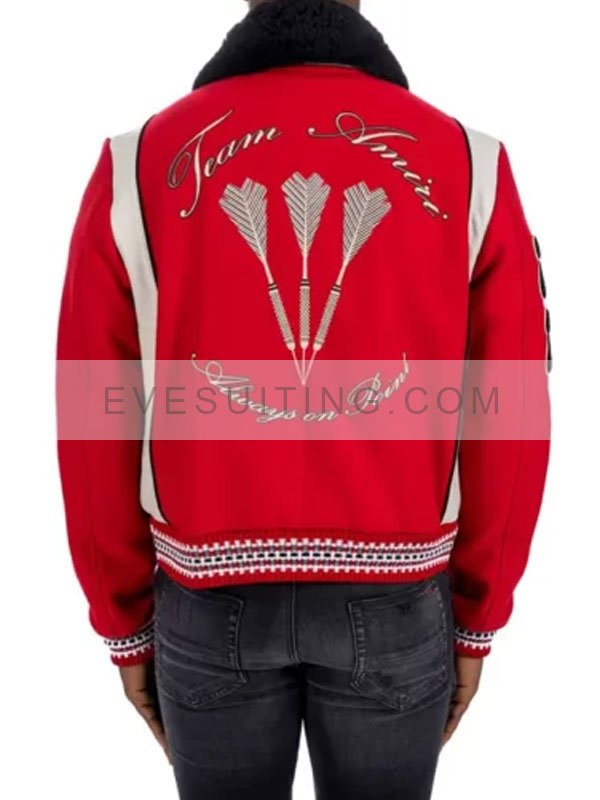 Tv Series Power Book II Ghost Season 3 Tariq St. Patrick Red Varsity Jacket