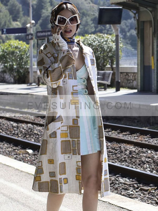 Tv Series S02 Emily In Paris Lily Collins Printed  Fleece Coat 