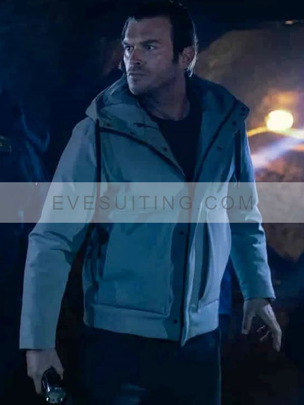 Tv Series Yakamoz S-245 Kivanç Tatlitug Arman Gray Anorak Cotton Jacket