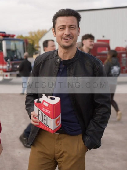 Tyler Hynes Shifting Gears 2024 Leather Jacket