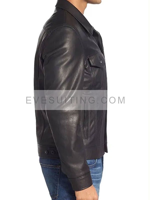 Uncharted 2022 Black Leather Jacket