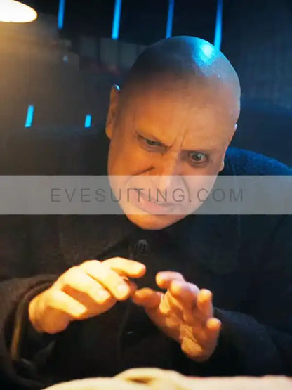 Uncle Fester TV Series Black Long Wool Black Coat