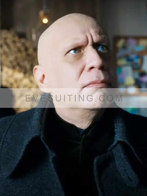 Uncle Fester TV Series Wednesday Black Long Wool Coat