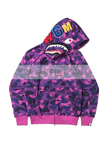 Unisex Bape Shark Head Hoodie