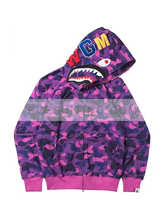 Unisex Bape Shark Head Hoodie