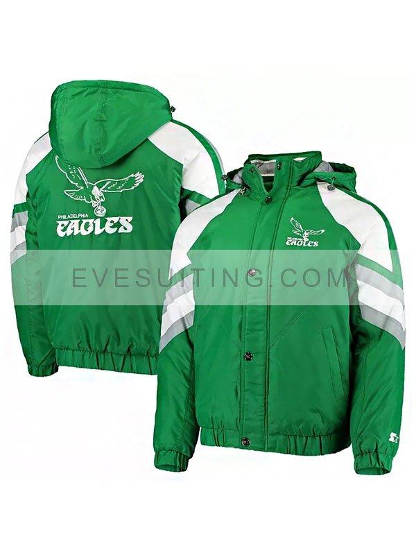 Unisex NFL Kelly Philadelphia Eagles Throwback Pro Raglan Jacket