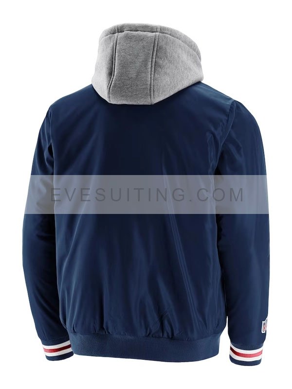 Unisex NFL New England Patriots Bomber Hooded Jacket