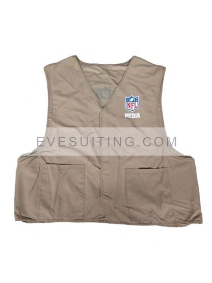 Unisex NFL Photographer Media Beige VestUnisex NFL Photographer Media Beige Vest