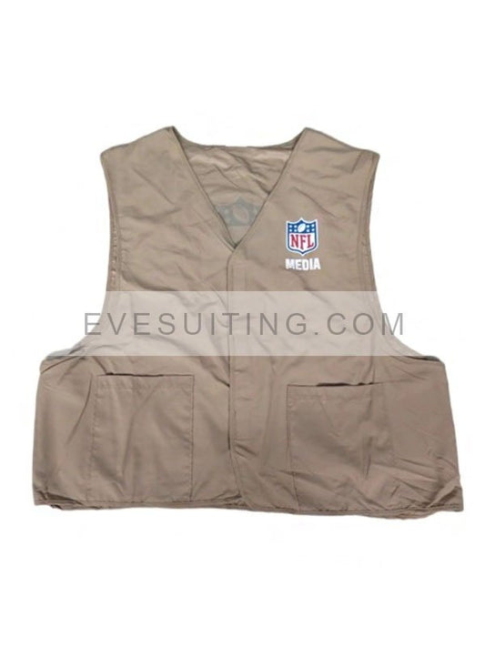 Unisex NFL Photographer Media Beige VestUnisex NFL Photographer Media Beige Vest