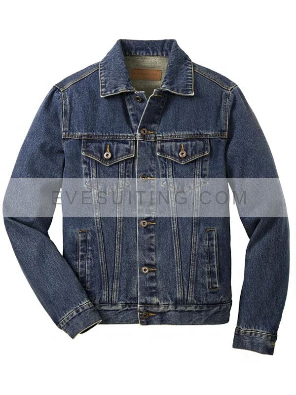 Unisex Port Authority Blue Denim Jacket