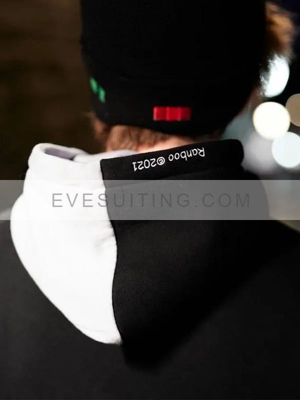 Unisex Ranboo Duality Pullover Black Hoodie