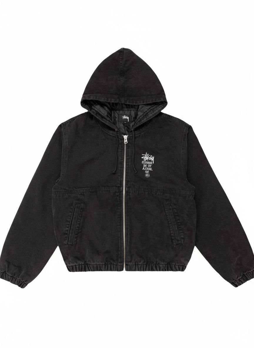 Unisex Stussy Canvas Insulated Work Jacket