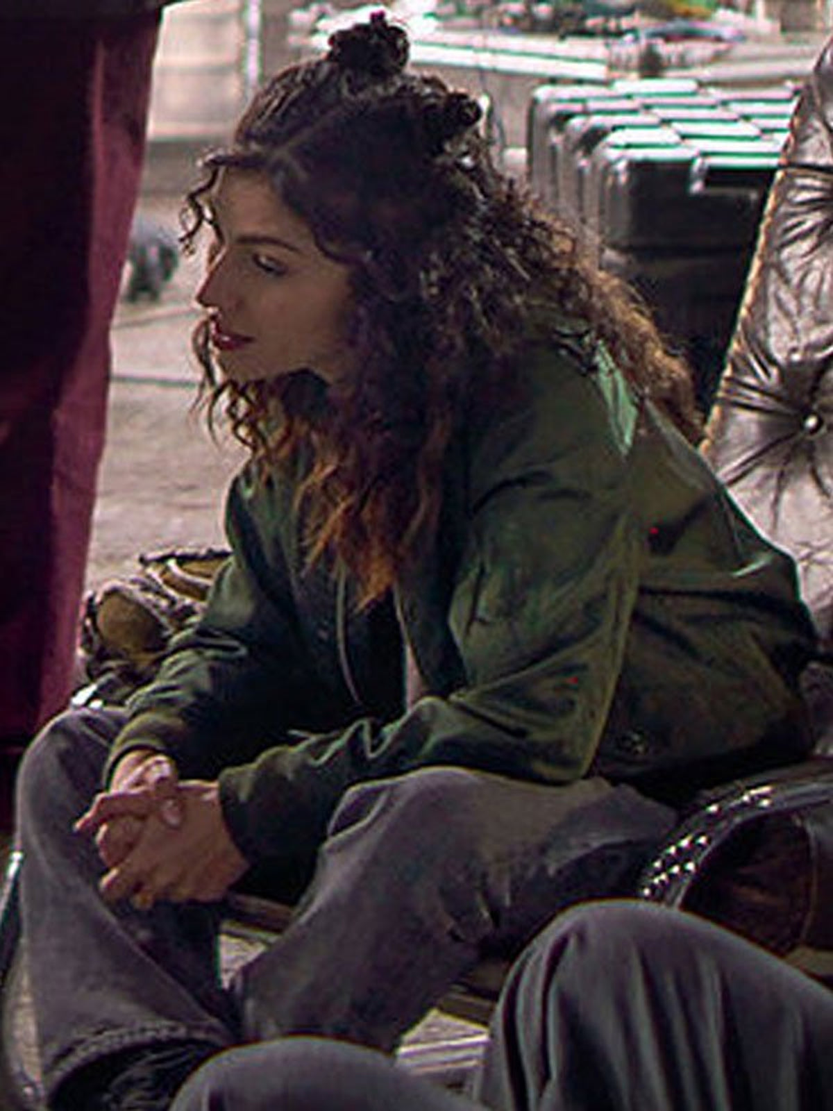 Úrsula Corberó Lift 2024 Camila Green Bomber Jacket