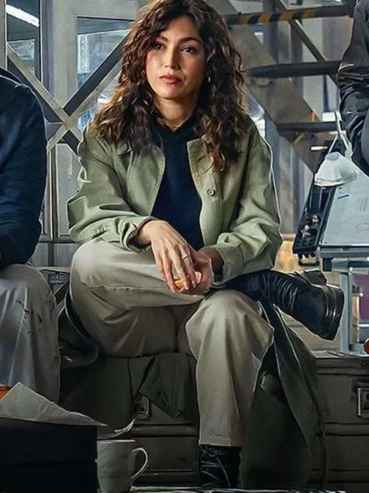 Úrsula Corberó Lift 2024 Green Trench Coat