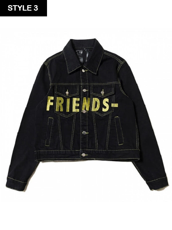 VLONE Friends Denim Jacket Yellow