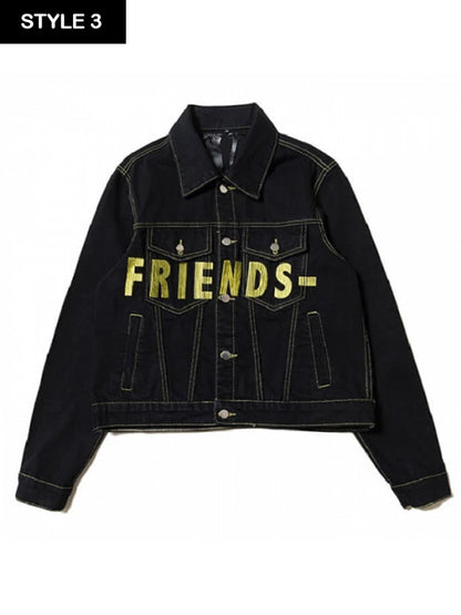 VLONE Friends Denim Jacket Yellow