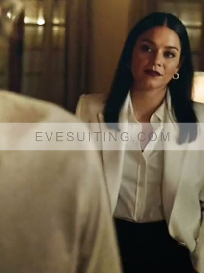 Vanessa Hudgens French Girl 2024 Ruby Collins White Blazer
