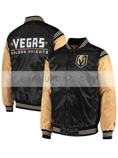 Vegas Golden Knights Black Varsity Jacket