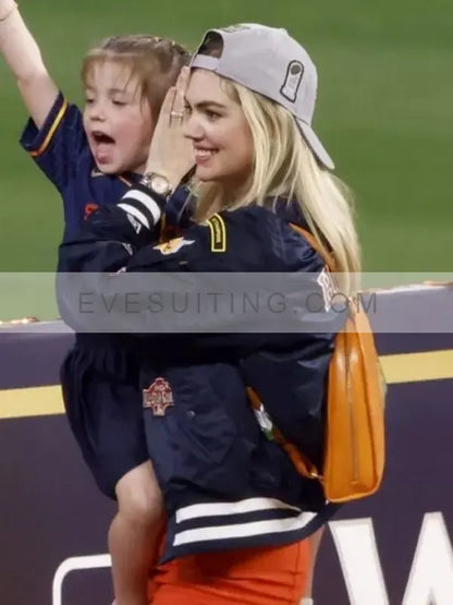 Victory Parade Kate Upton Astros World Series Patches Jacket 2022