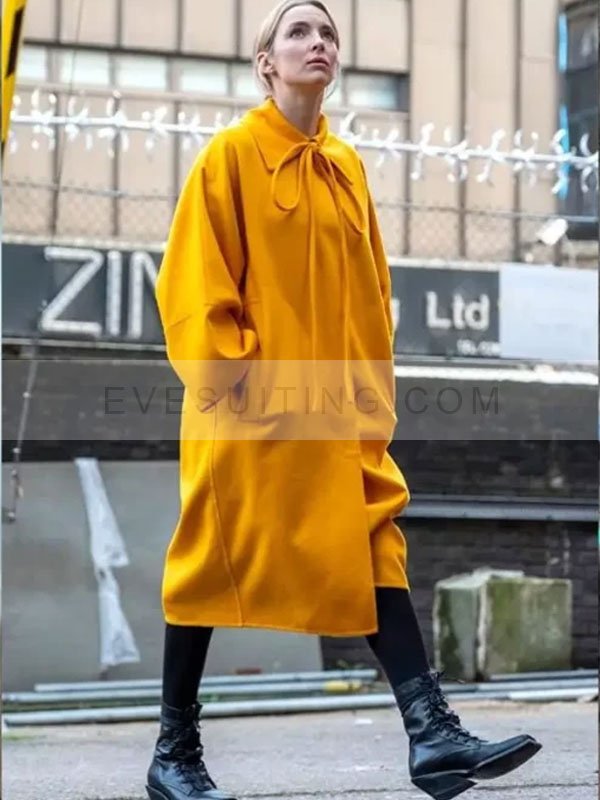 Villanelle Killing Eve Season 03 Jodie Comer Yellow Trench Coat