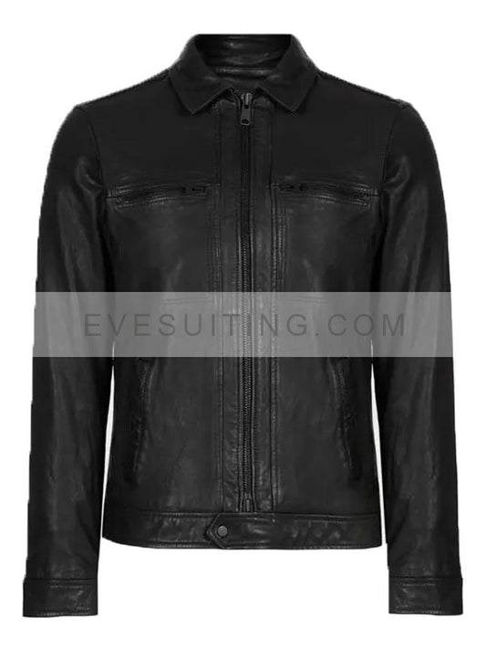 Virgin River S04 Dan Brady Black Leather Jacket