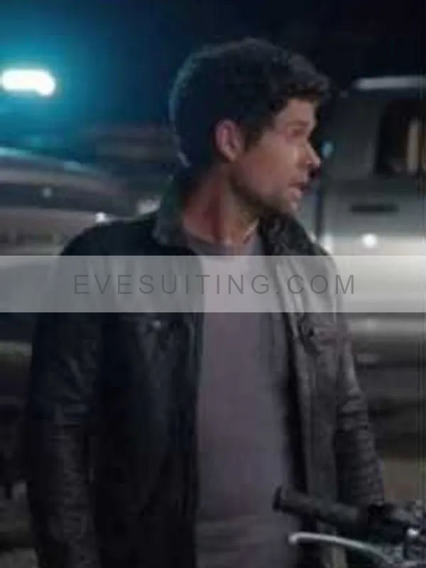 Virgin River S04 Dan Brady Leather Black Jacket