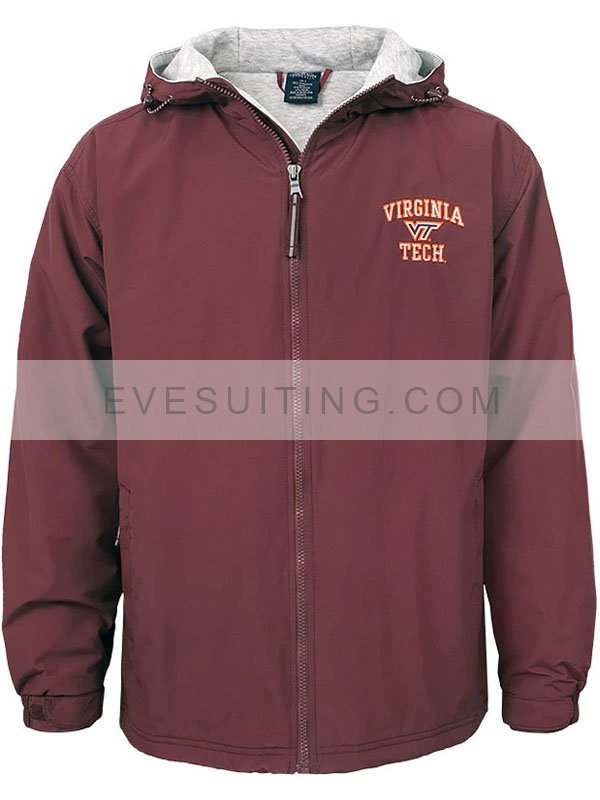 Virginia Tech Maroon Hooded Jacket