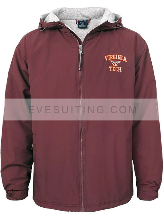 Virginia Tech Maroon Hooded Jacket