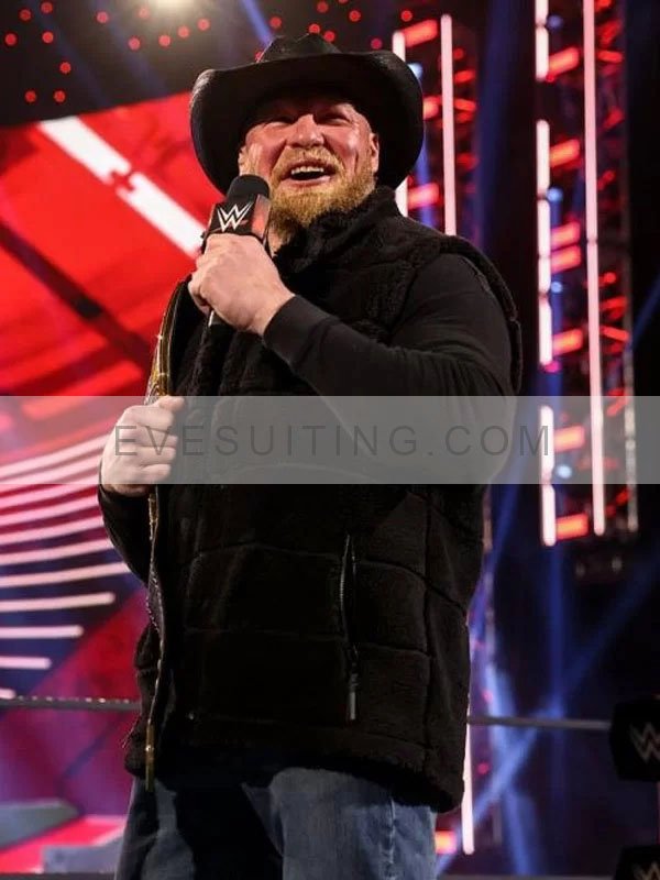WWE Brock Lesnar Shearling Vest