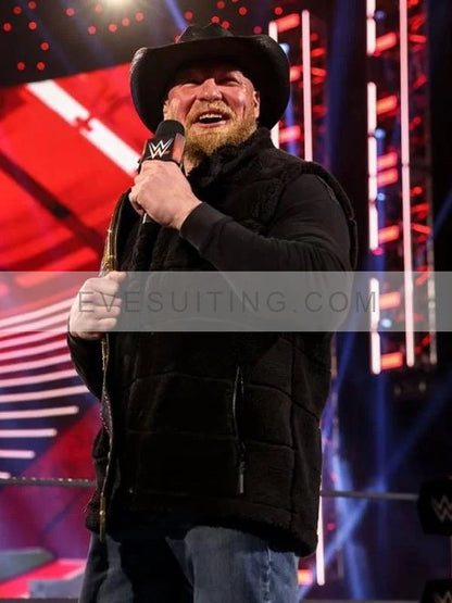 WWE Brock Lesnar Shearling Vest