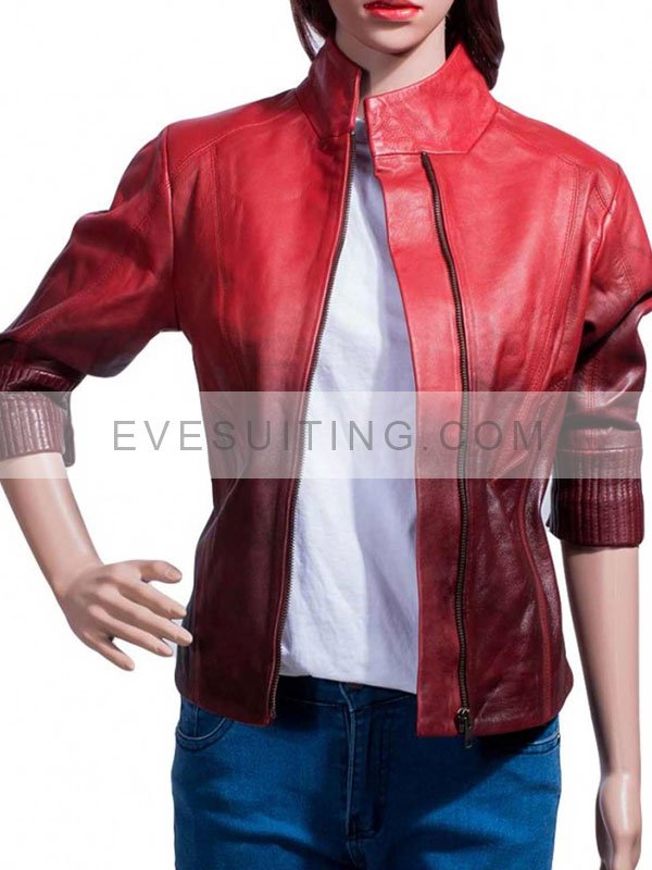 Wanda Maximoff Avengers Age Of Ultron Red Jacket