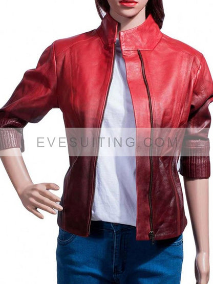 Wanda Maximoff Avengers Age Of Ultron Red Jacket