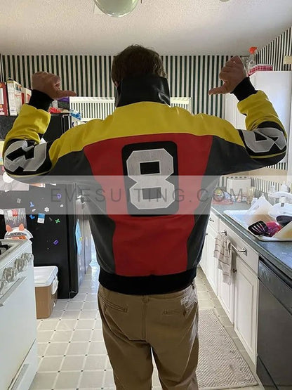 Warburton David Puddy Seinfeld Patrick Leather Jacket