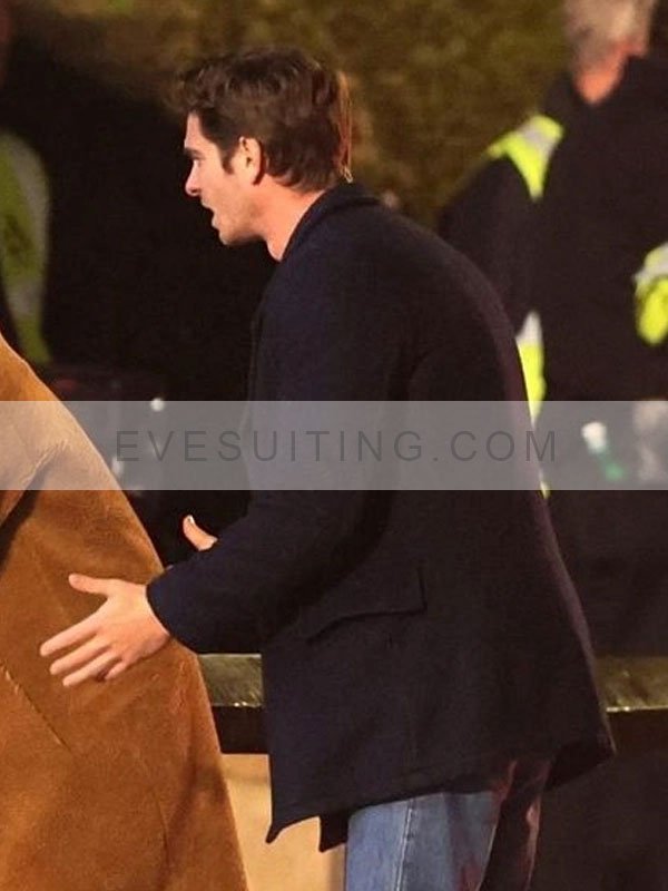 We Live in Time Blue Peacoat