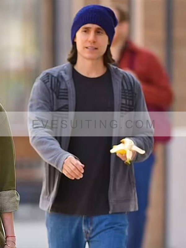 WeCrashed Adam Neumann Fleece Grey Jacket