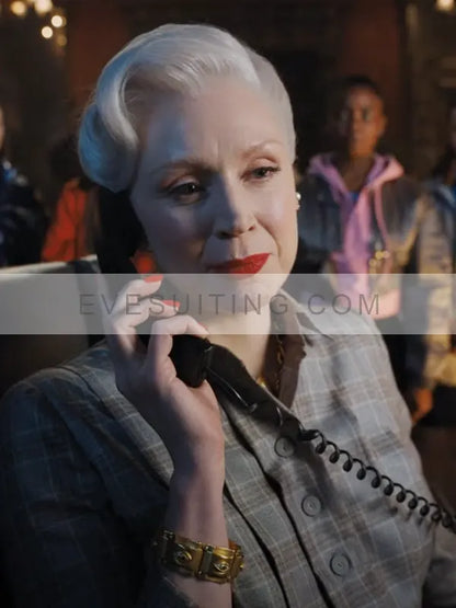 Wednesday 2022 Larissa Weems Checked Dress