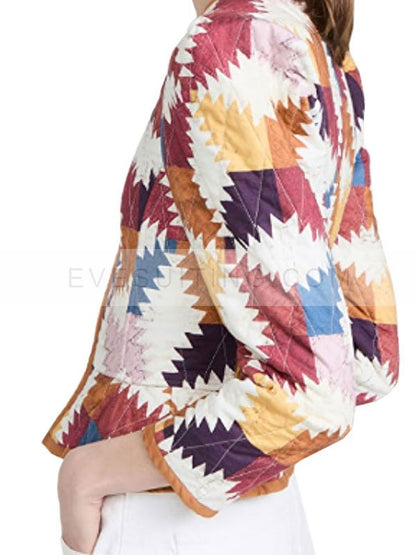 Wednesday Marilyn Thornhill Quilted Printed Jacket