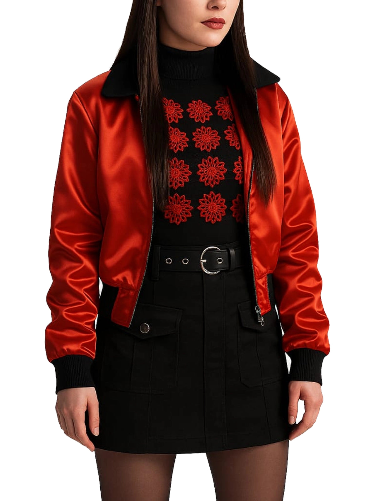 Wednesday S1 Yoko Tanaka Red Bomber Jacket