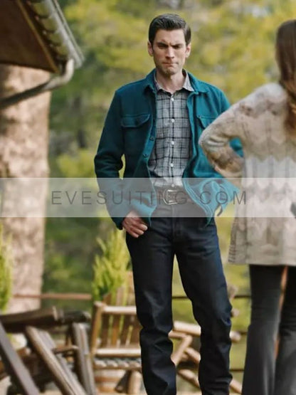 Wes Bentley Jamie Dutton Yellowstone S04 Green Wool Trucker Jacket