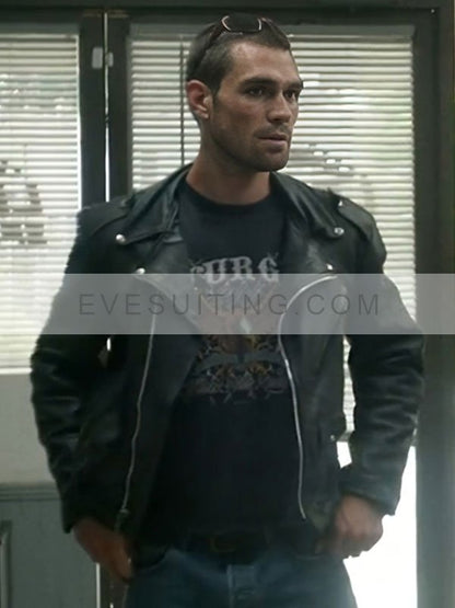 Wes Neal One Fast Move 2024 Black Leather Jacket